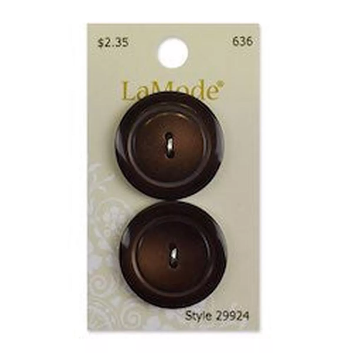 1 1/8″ Tonal Brown Buttons | LaMode