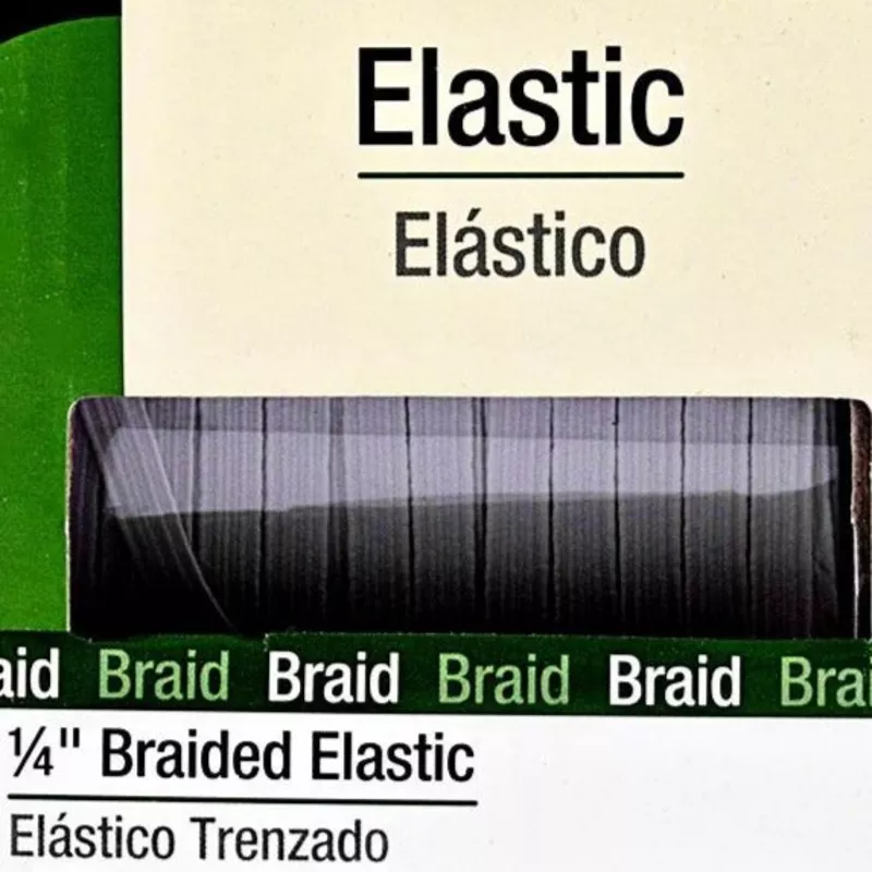 1-4-braided-elastic-white-by-moda-designs 1/4″ Braided Elastic White by Moda Designs