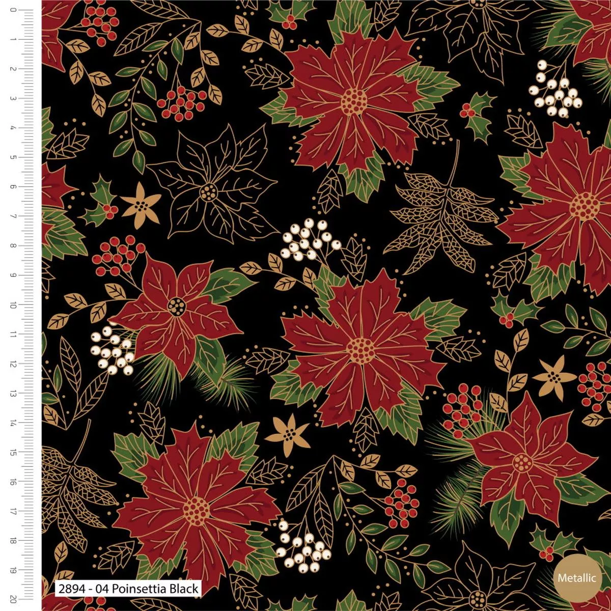 100-cotton-classic-christmas-fabric 100% Cotton Classic Christmas Fabric