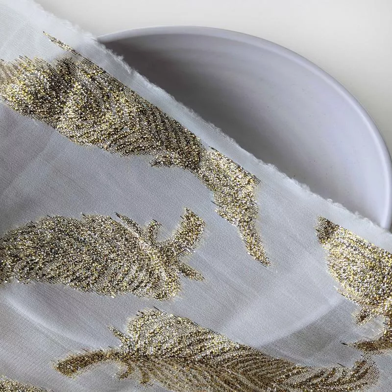 100 Gram Viscose Georgette Jacquard Fabric 54″