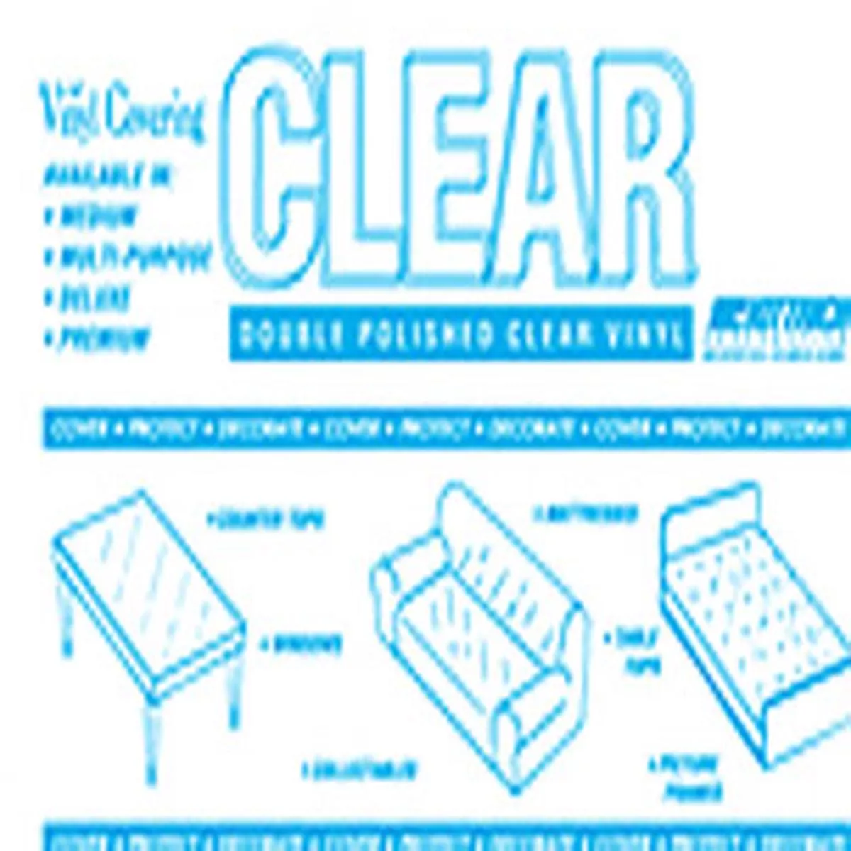 12 Gauge Clear Vinyl 54″