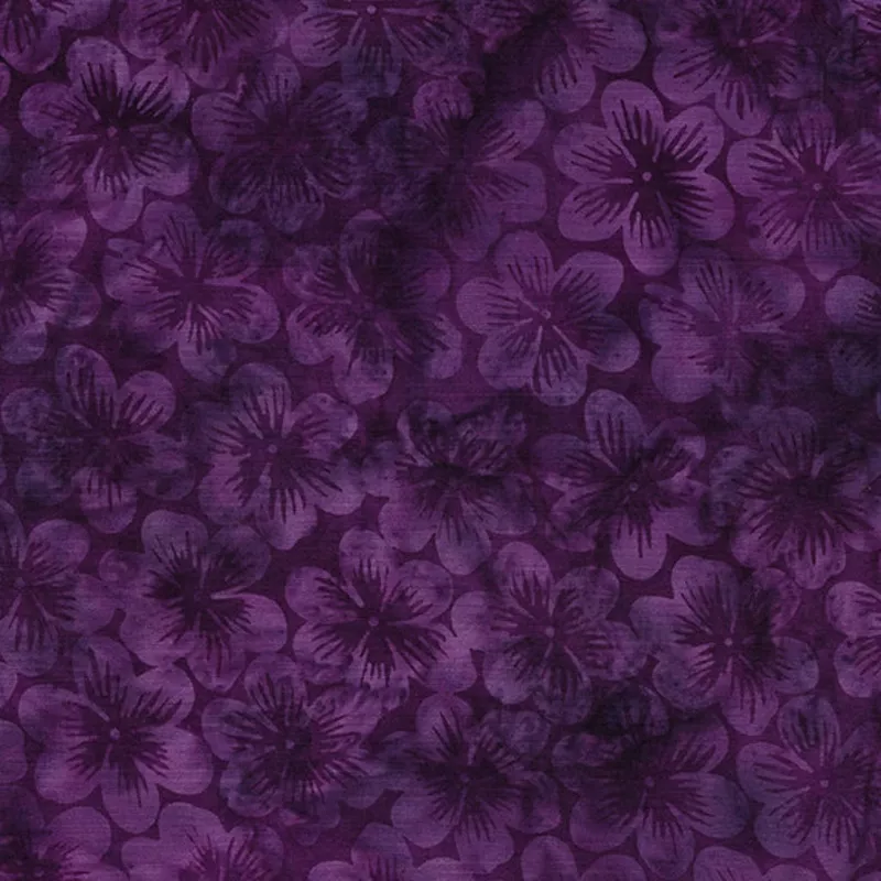 122134478 / Petunia-Mulberry Batik Fabric