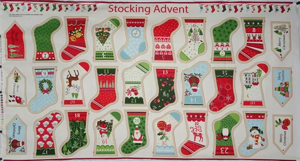 1266-stocking-advent-panel 1266 Stocking Advent Panel