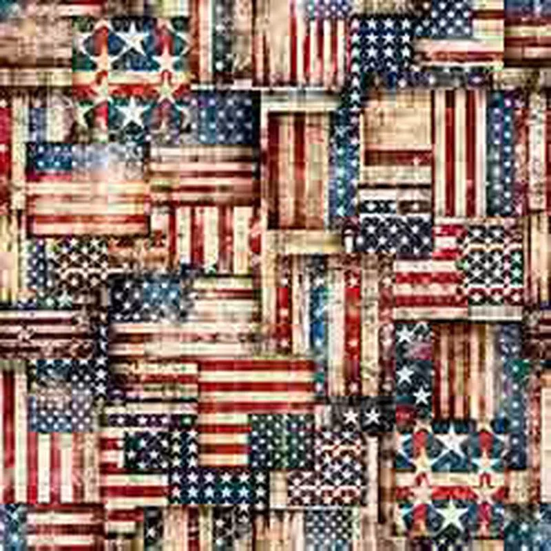 1776 – 108″ Wide Flag Patchwork Wide Backing 31663-RN108