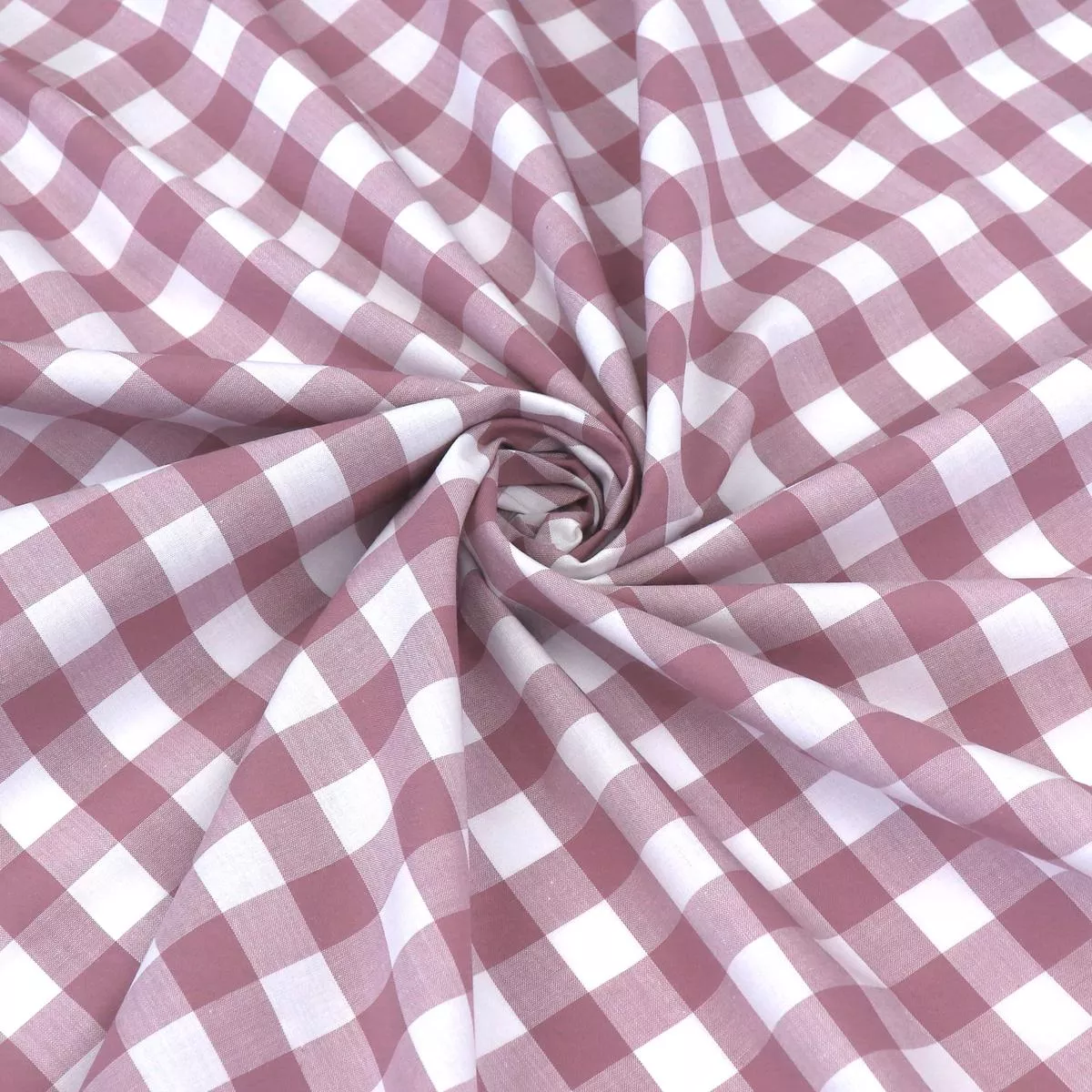 17mm-gingham-yarn-dyed-cotton-blush 17mm Gingham Yarn Dyed Cotton – Blush
