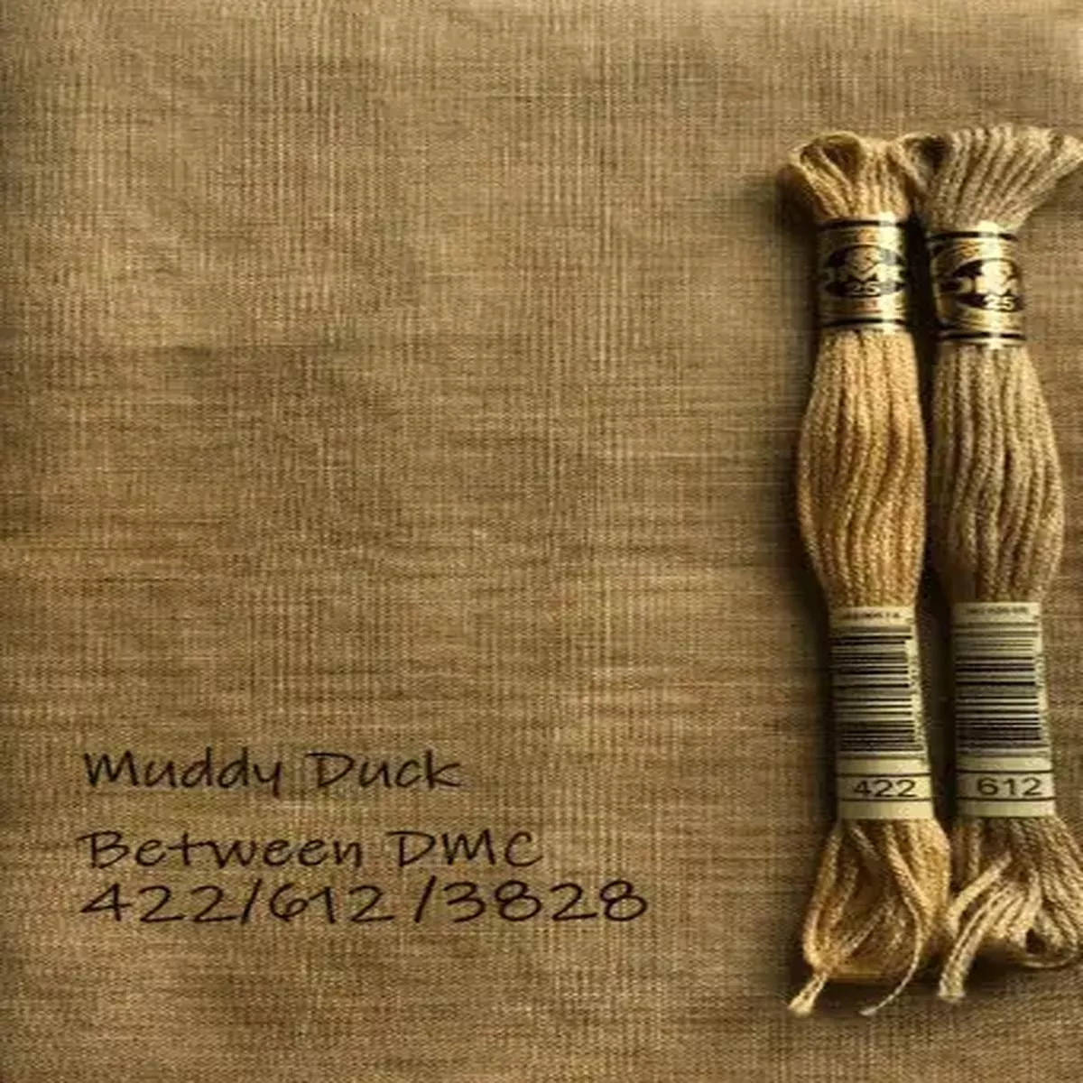 18-count-hand-dyed-aida-muddy-duck-by-tabby-cat 18 count Hand Dyed Aida – Muddy Duck by Tabby Cat