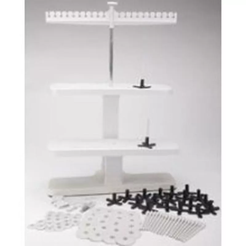 20-spool-thread-stand-rack-embroidery-sewing-serger-spools-cones 20 Spool Thread Stand Rack for Embroidery Sewing Serger Spools and Cones