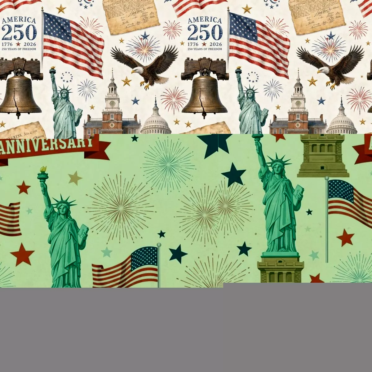 250th-anniversary-pattern-5-quilting-cotton-fabric 250th Anniversary Pattern 5 Quilting Cotton Fabric
