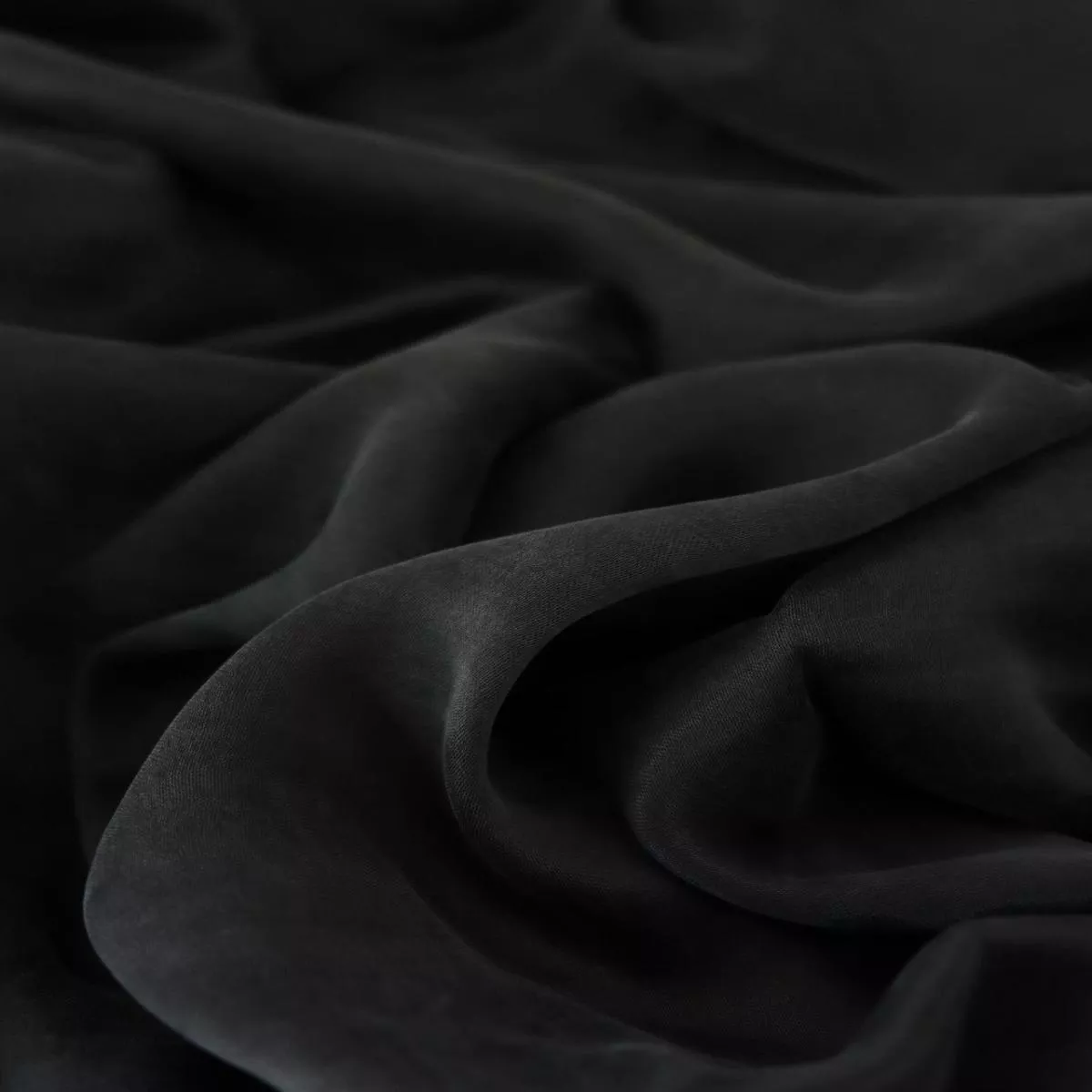 2yd-precut-black-cairo-sandwashed-lyocell-viscose 2YD PRECUT; Black Cairo Sandwashed Lyocell Viscose