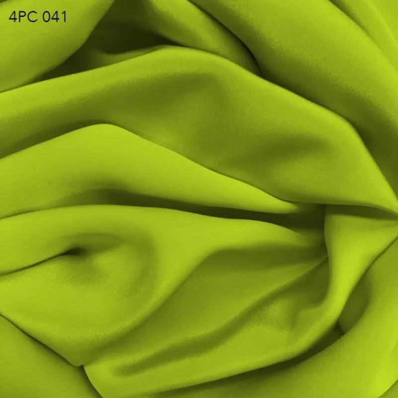 4 Ply Silk Crepe – Acid Lime