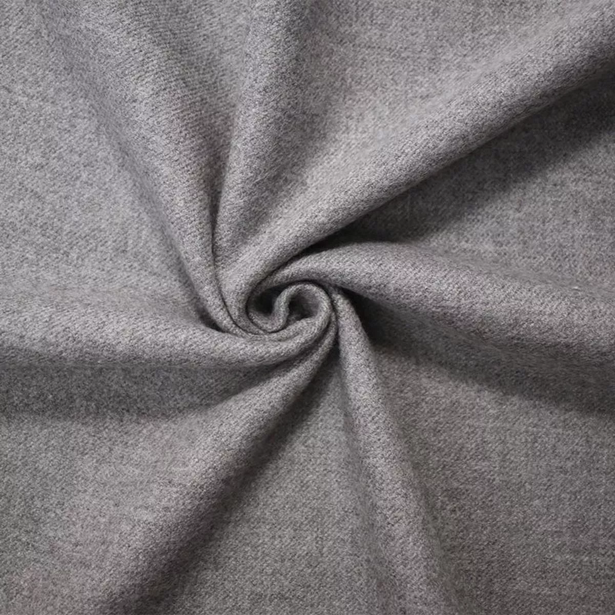 5-yd-pc-heather-gray-wool-blend-stretch-twill-woven-jacketing-fabric 5 YD PC-Heather Gray Wool Blend Stretch Twill Woven Jacketing Fabric