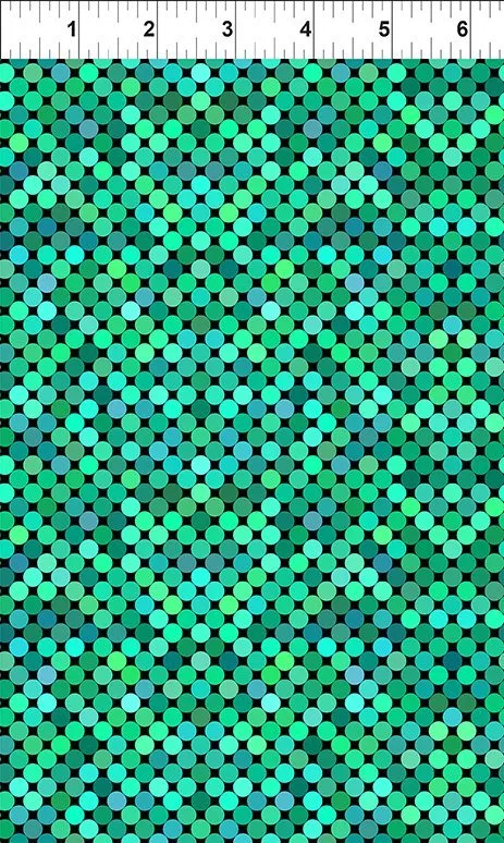 6COL 6 Colorful Teal Dots