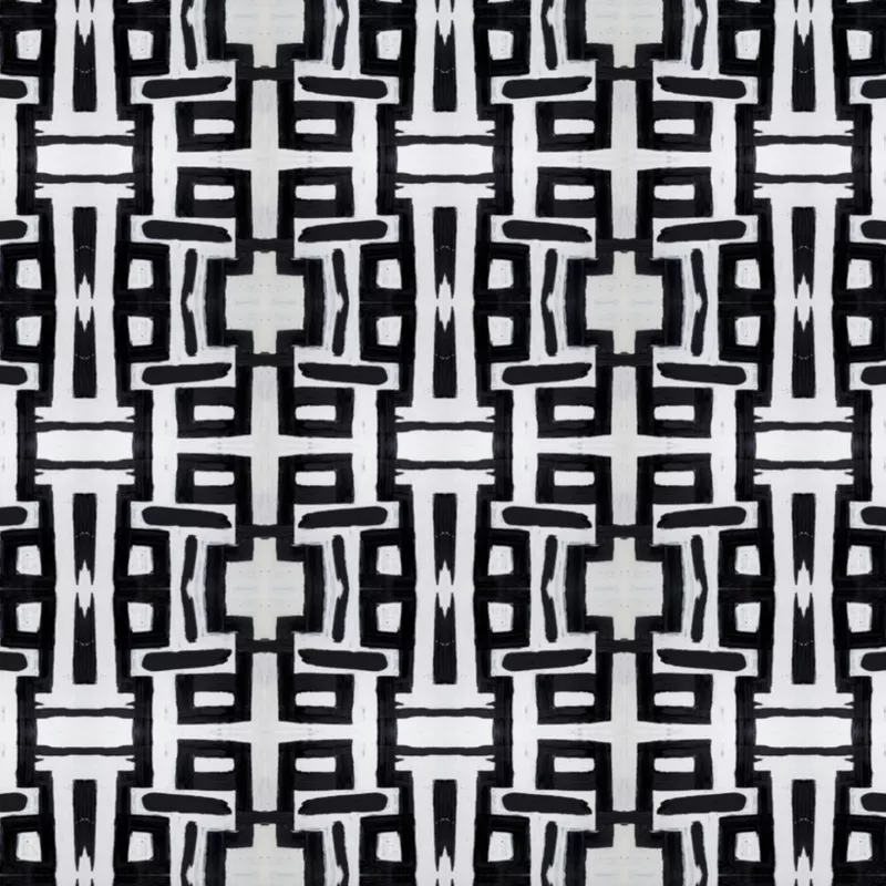 81613 Black White Wallcovering
