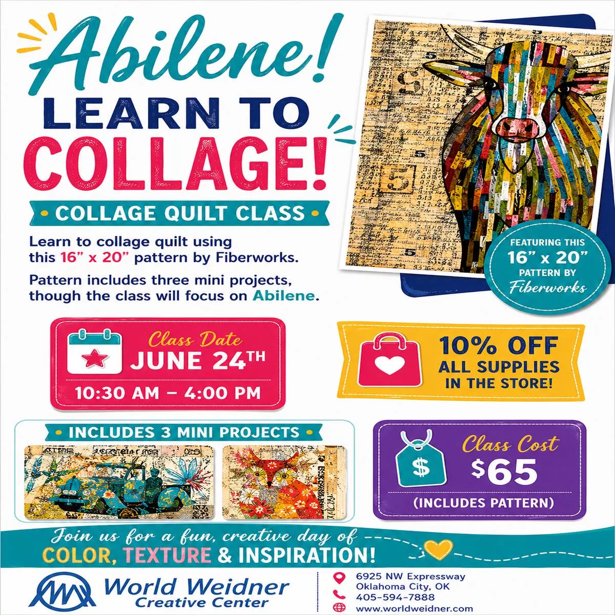 abilene-learn-to-collage-quilt-class-6-24 Abilene! Learn to Collage Quilt Class 6/24