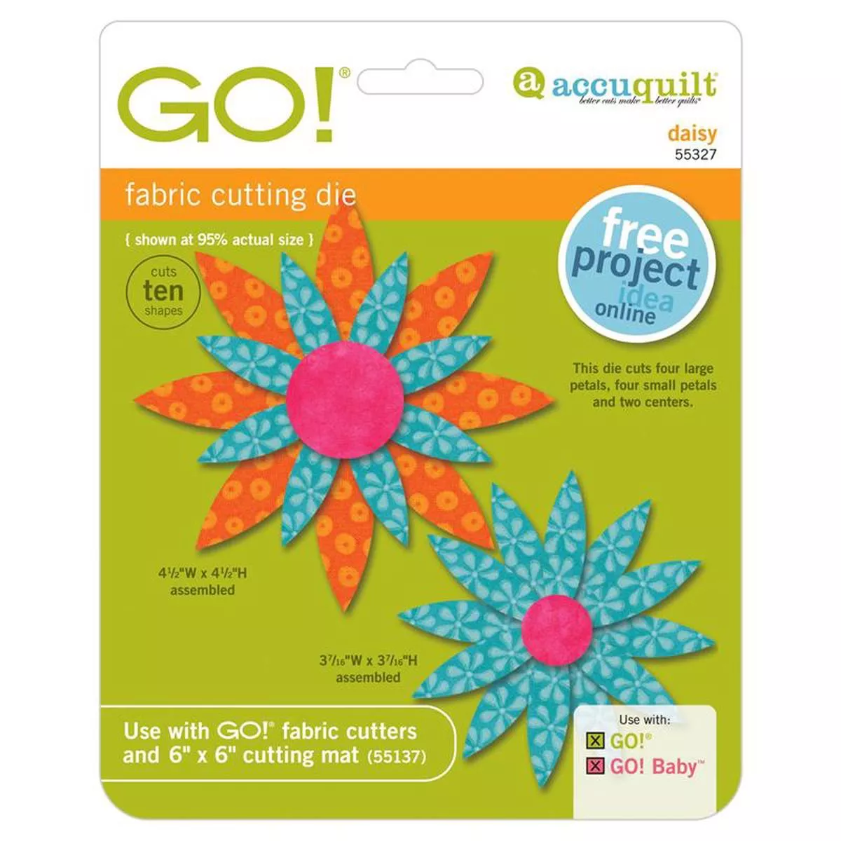 accuquilt-go-daisy-die-55327 AccuQuilt GO! Daisy Die 55327