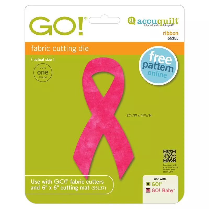 AccuQuilt GO! Die Awareness Ribbon 55355