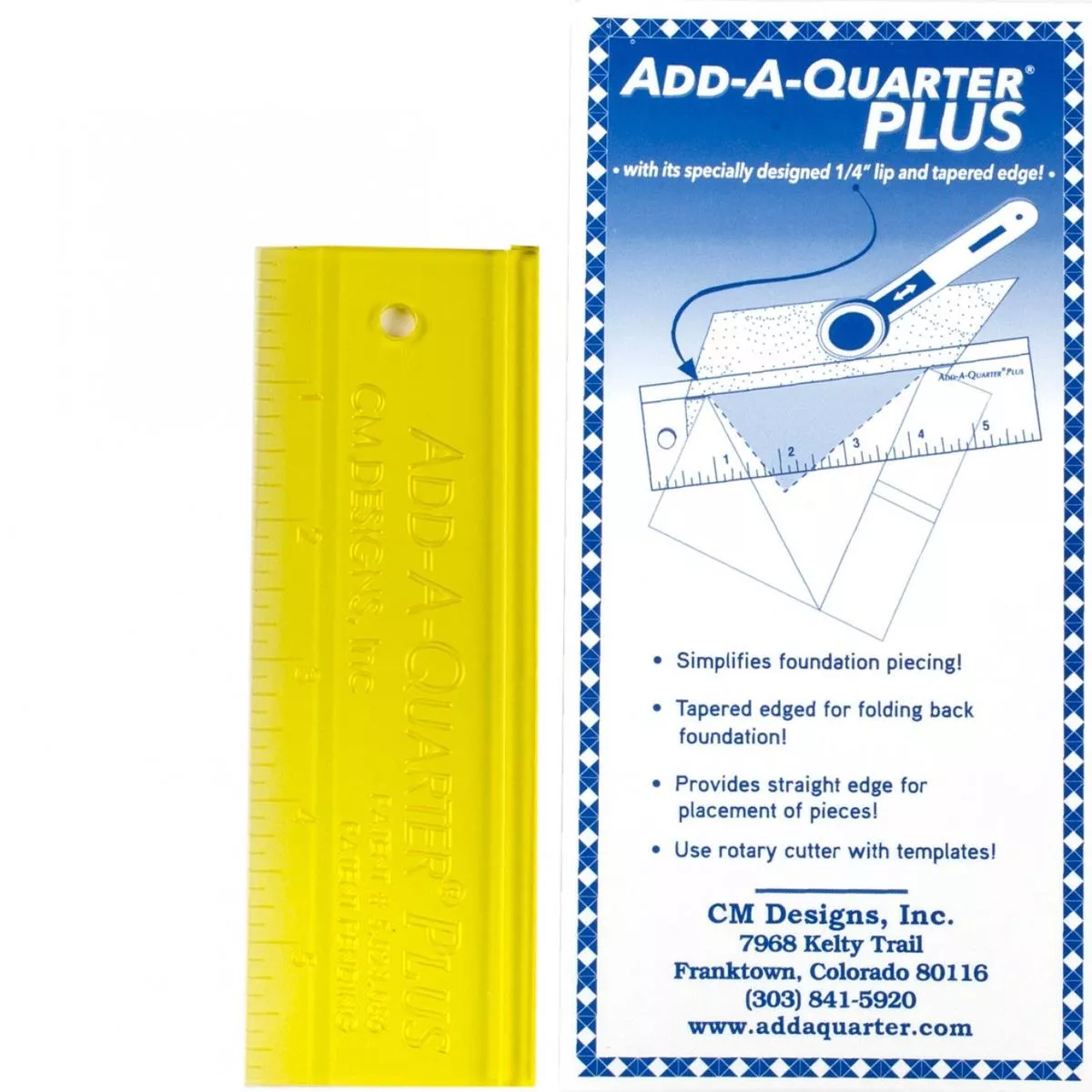 add-quarter-plus-ruler-6-inch Add A Quarter Plus Ruler 6 inch