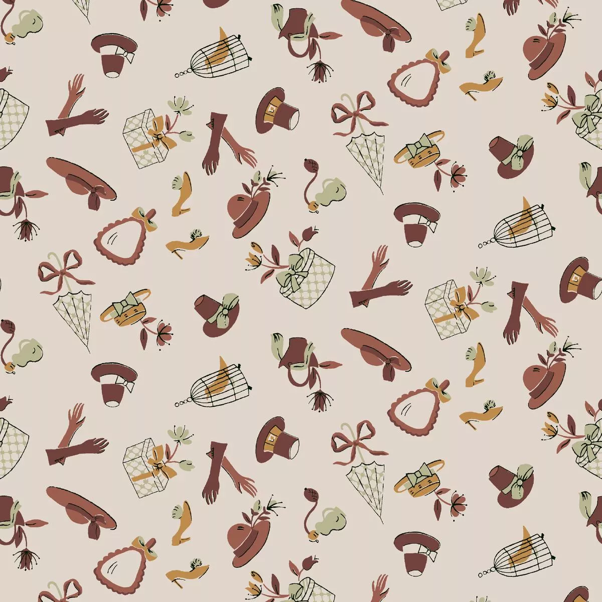 Adrina on Plush Fabric