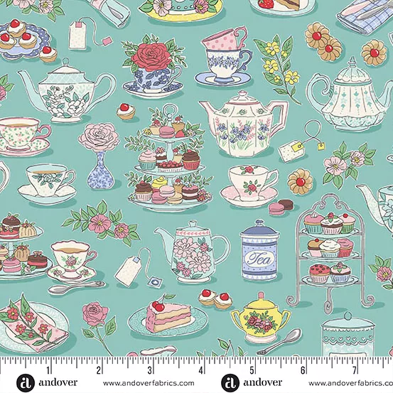 Afternoon Tea Tea Time Teal MUT091