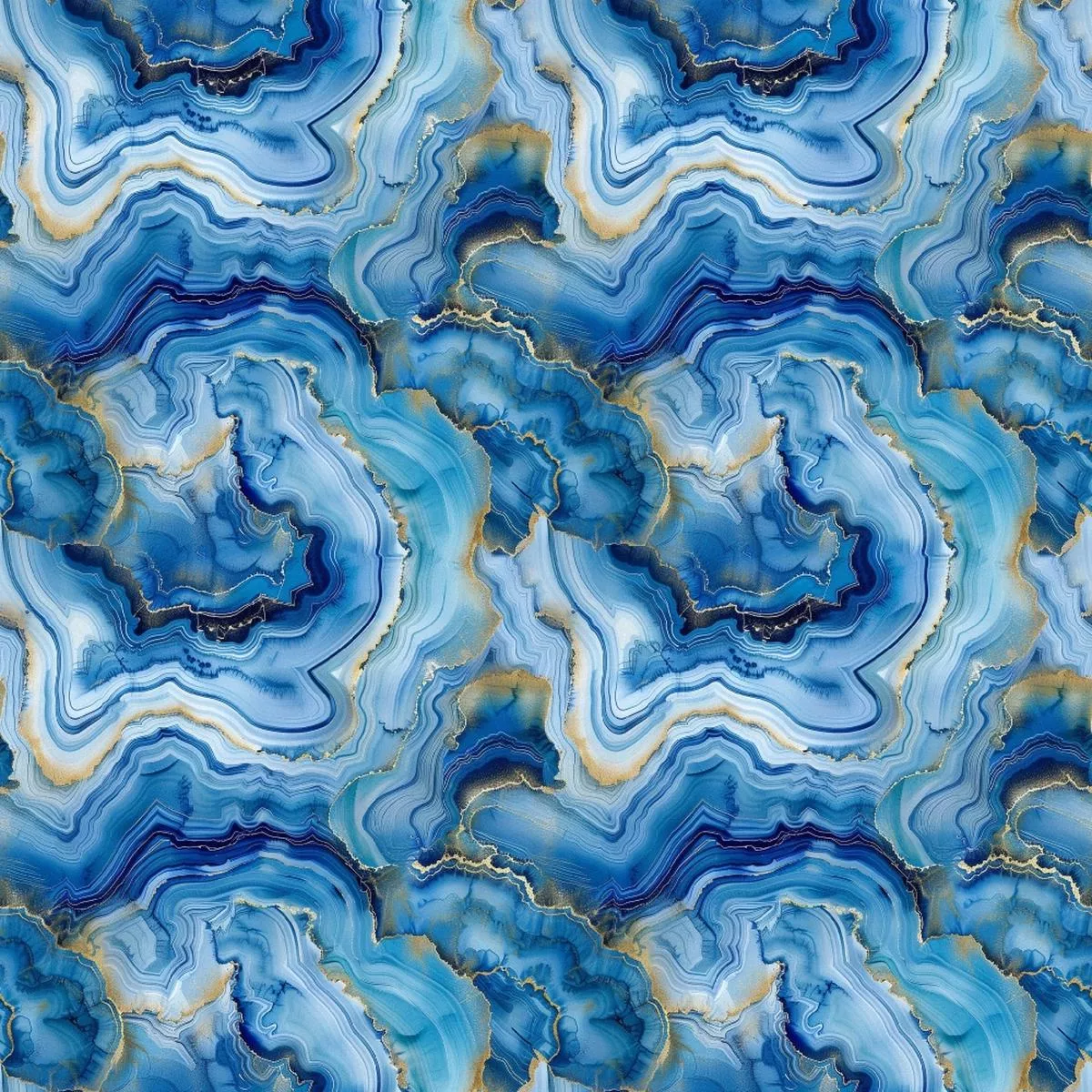 Agate Gemstones Pattern 8 Quilting Cotton Fabric