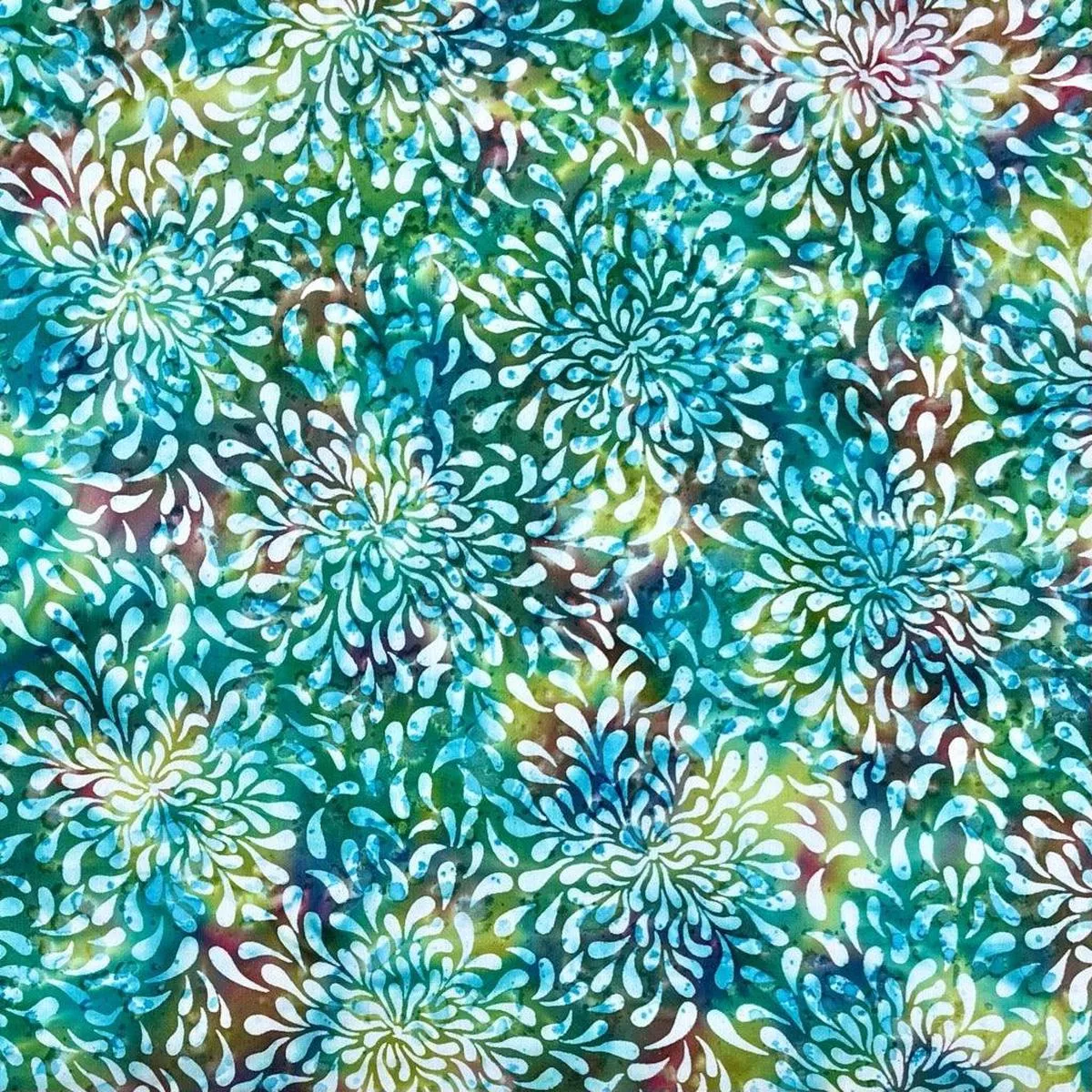 all-over-multicolour-dew-drops-cotton-batik-fabric All Over Multicolour Dew Drops Cotton Batik Fabric