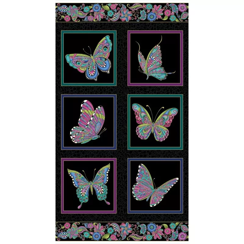 Alluring Butterflies 13304M-12Panel