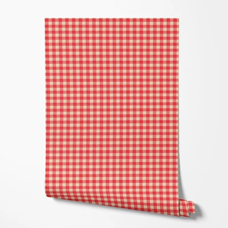 america250-red-cream-checkeredwallpaper AMERICA250 Red and Cream CheckeredWallpaper