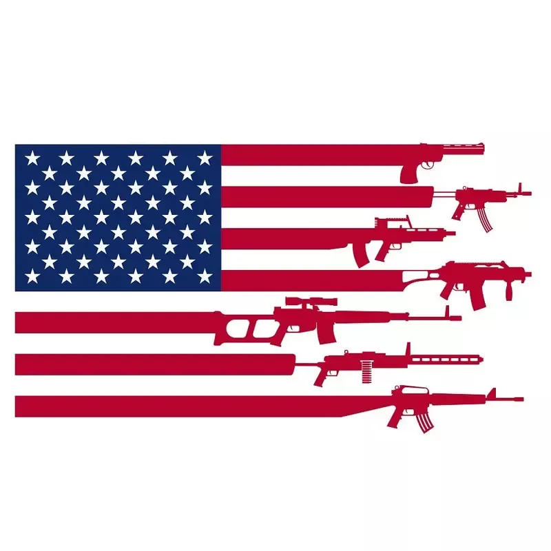 american-flag-guns-1-fabric-panel American Flag Guns #1 Fabric Panel