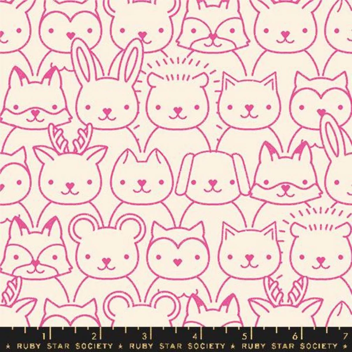 animal-outlines-raspberry-by-ruby-star-society Animal Outlines Raspberry by Ruby Star Society