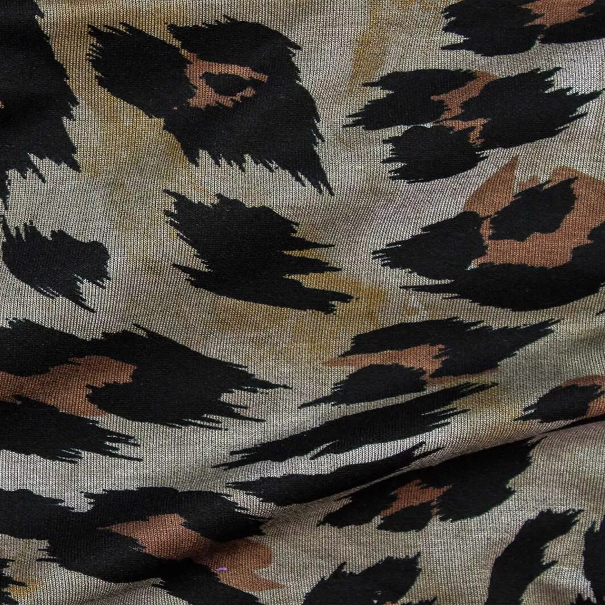 Animal Print Double Knit Black / Multi