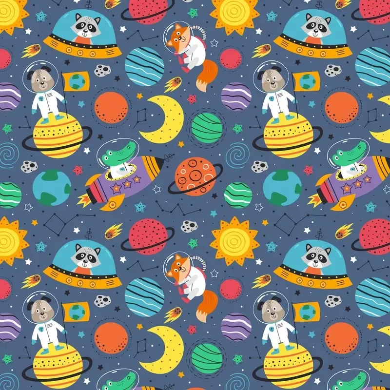 animals-in-space-fabric Animals In Space Fabric