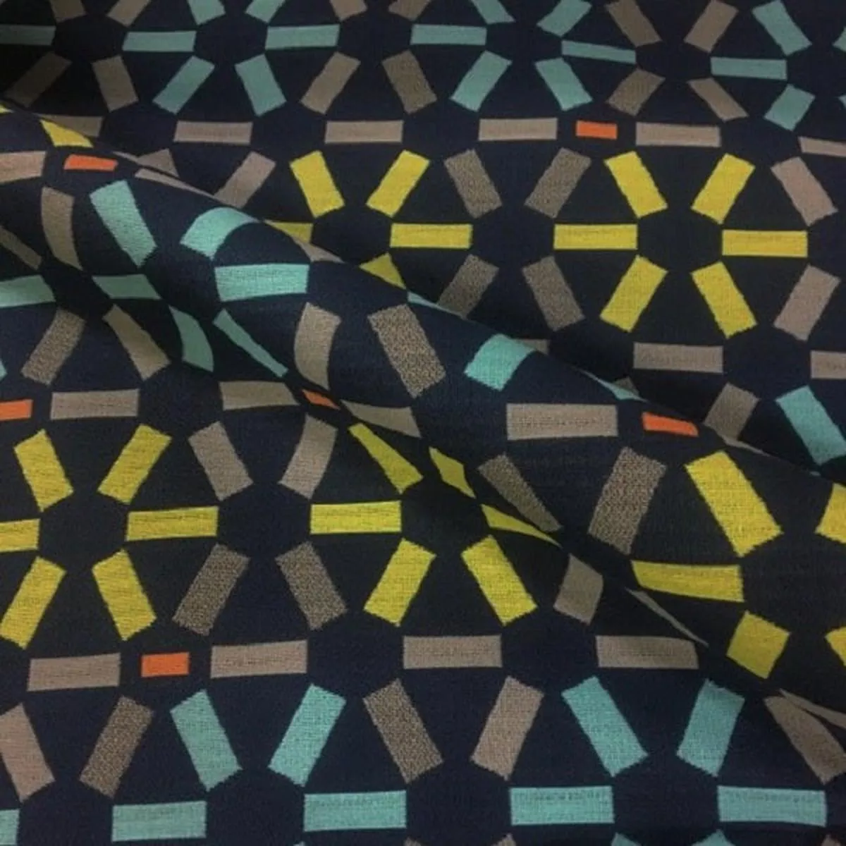 arc-com-atomic-navy-blue-crypton-upholstery-fabric Arc-Com Atomic Navy Blue Crypton Upholstery Fabric