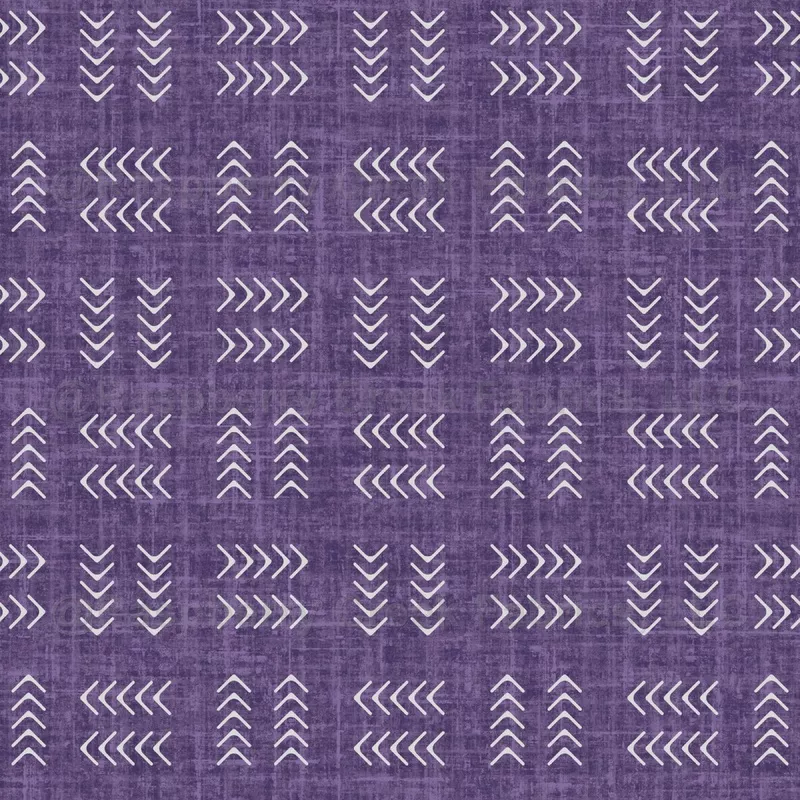 Arrows on Dusty Purple Linen