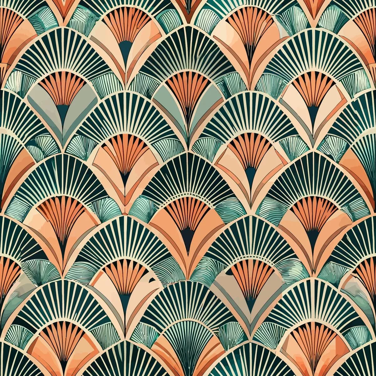 Art Deco Pattern 26 Quilting Cotton Fabric
