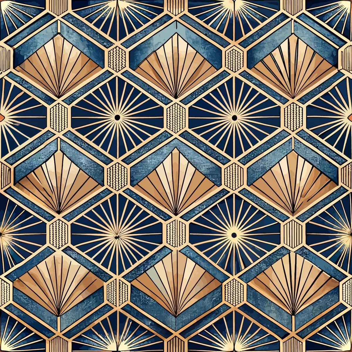 Art Deco Pattern 42 Quilting Cotton Fabric