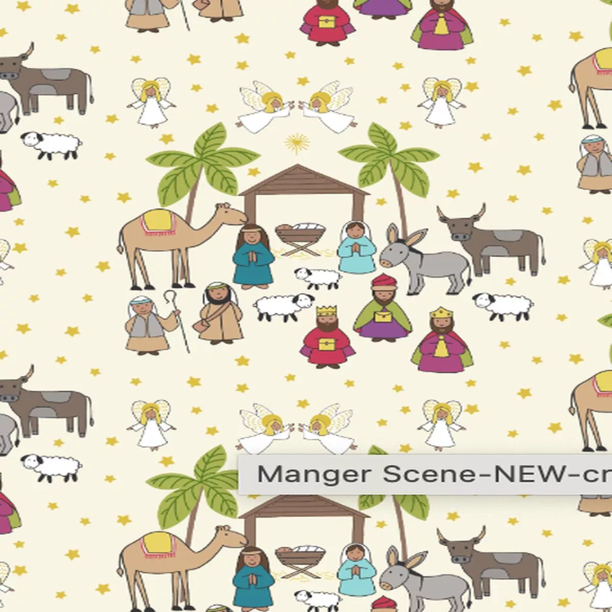 Away in a Manger-Manger on Cream