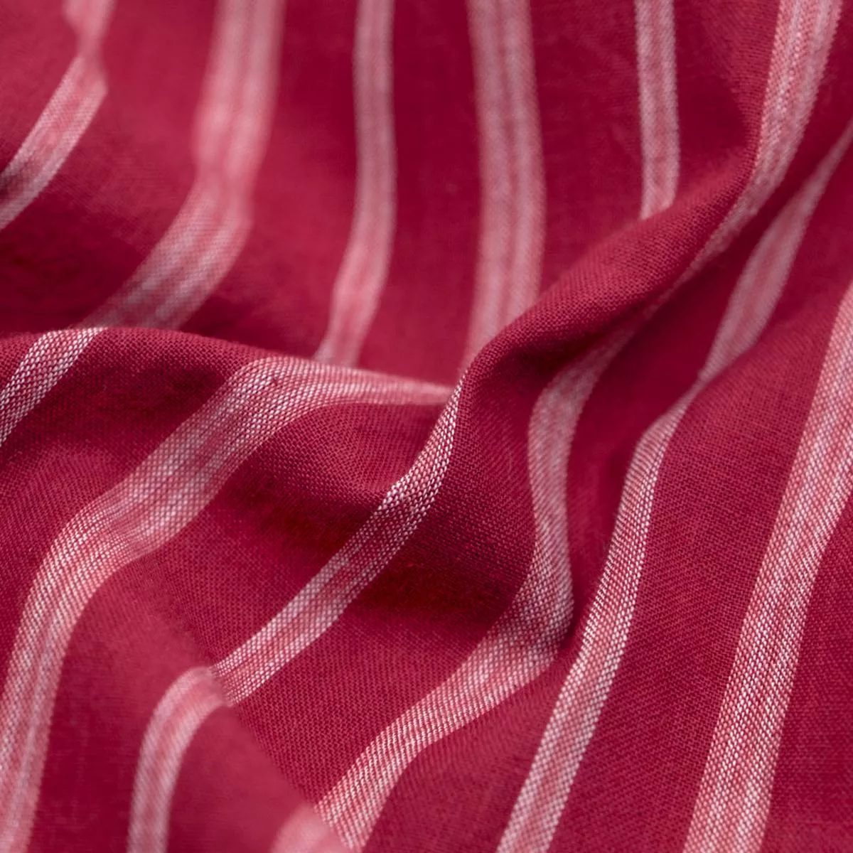 awning-stripe-handwoven-cotton-raspberry-white Awning Stripe Handwoven Cotton – Raspberry/White