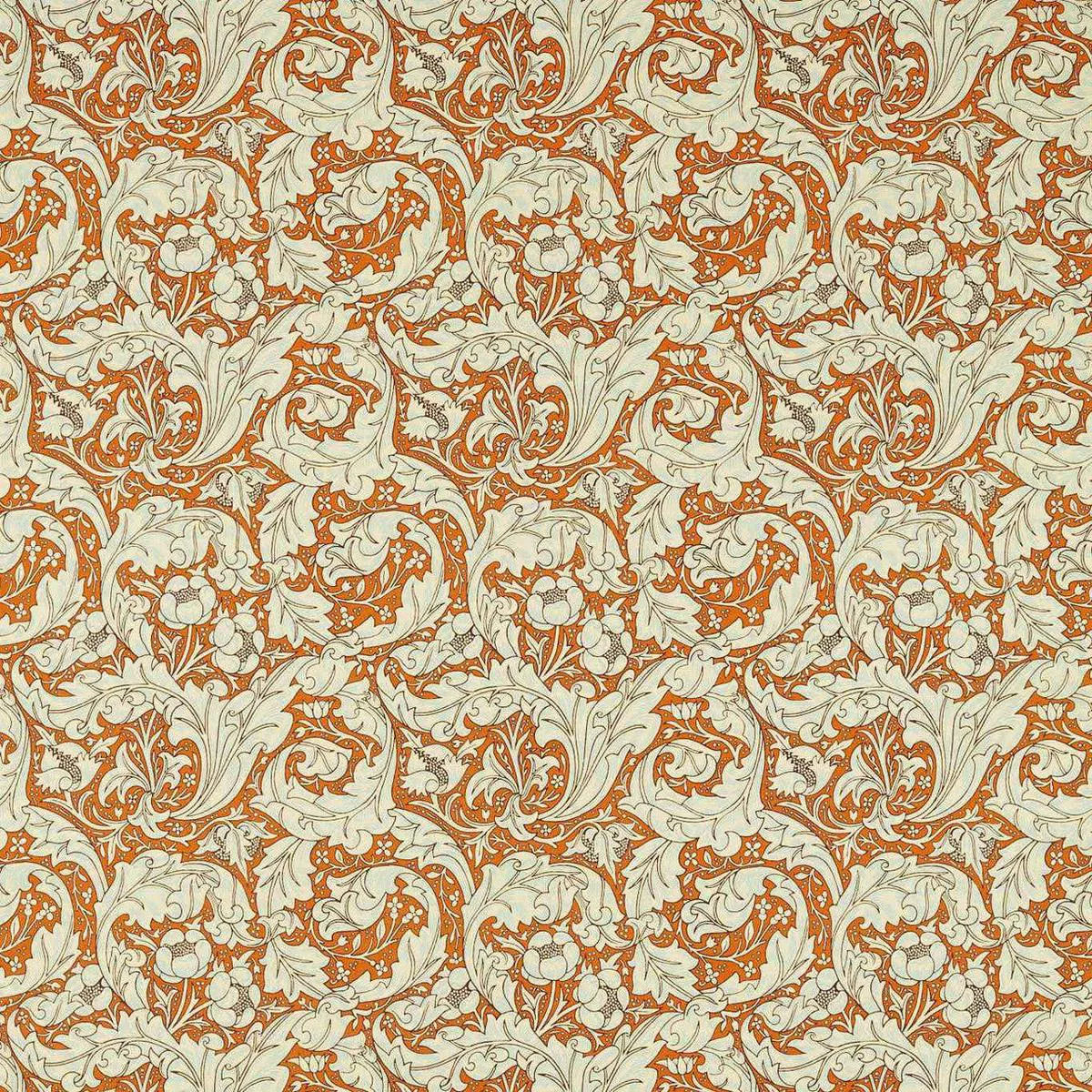 Bachelors Button Cornubia Burnt OrangeSky Fabric by Morris 038 Co