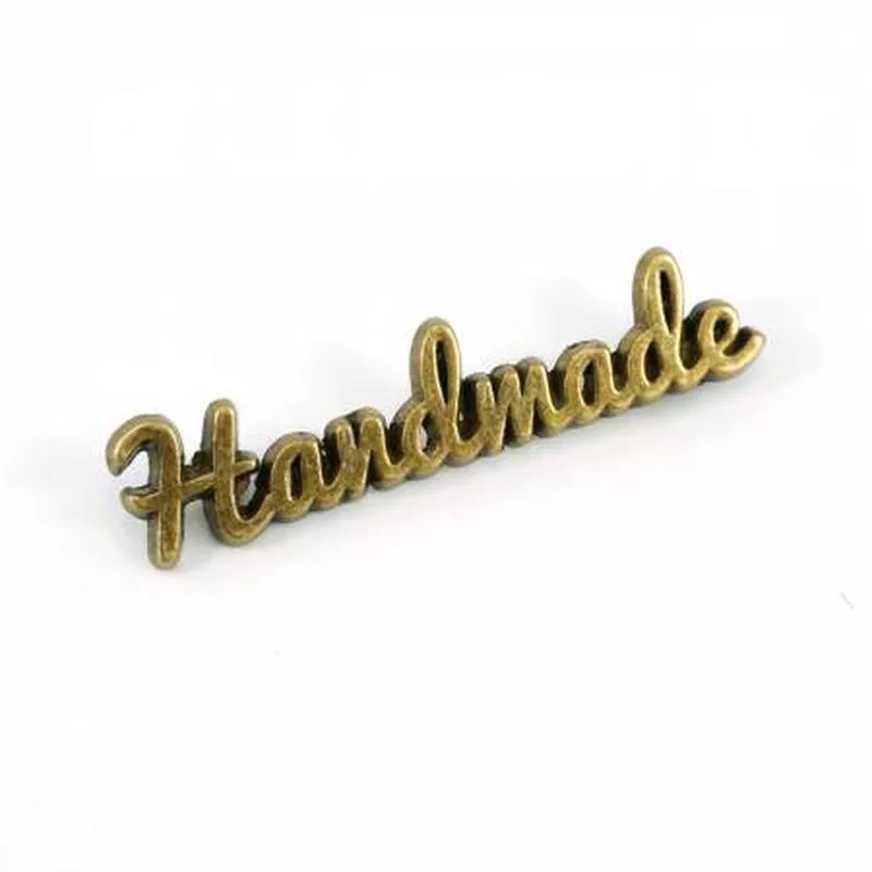Bag Label Handmade Antique Script