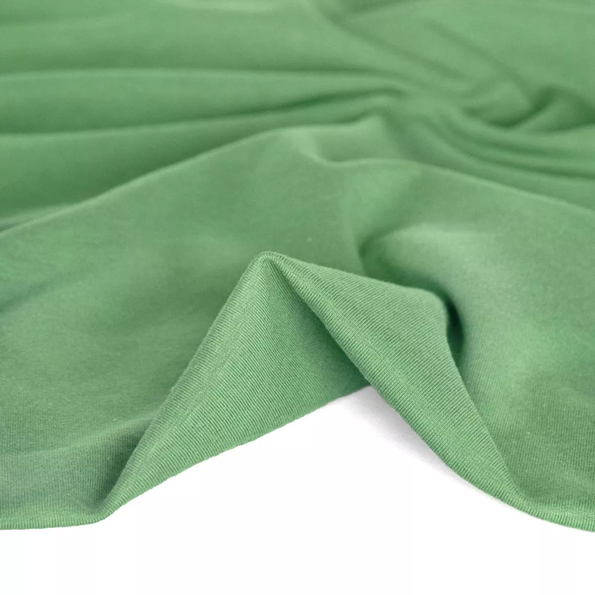 Bamboo & Cotton Stretch Fleece – Spring Green