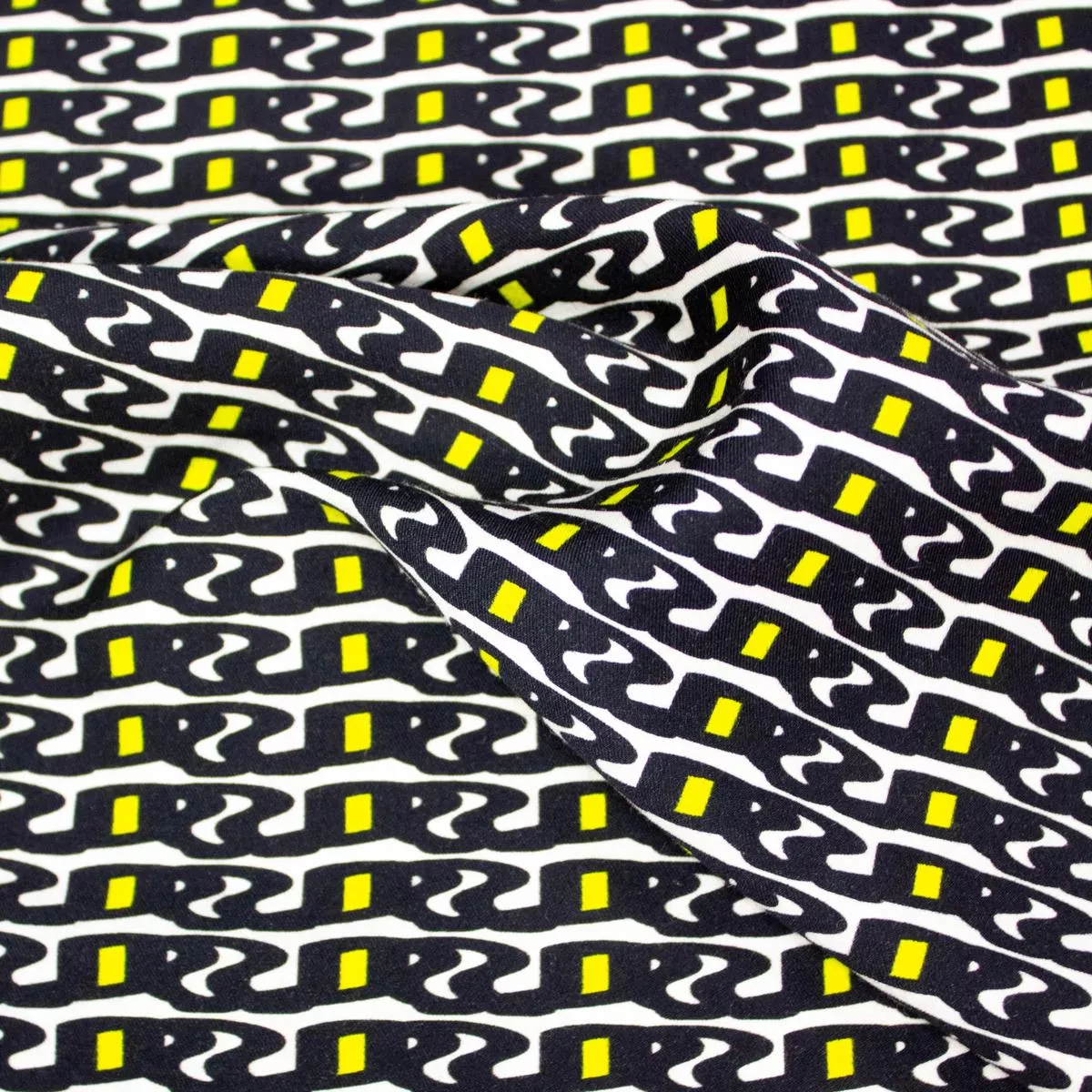 bano-yellow-black-abstract-wool-blend-fabric Bano Yellow & Black Abstract Wool Blend Fabric