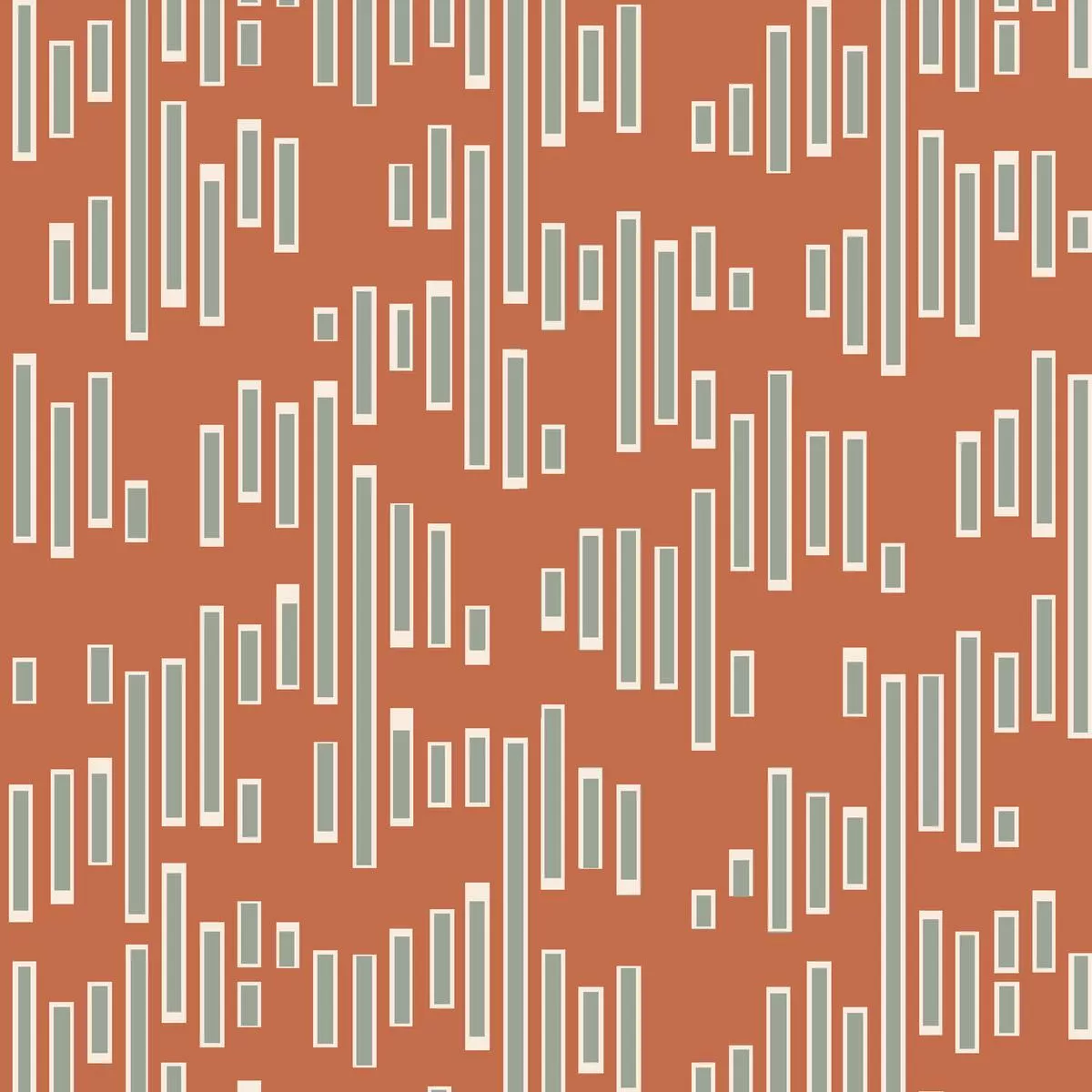 bar-medley-on-orange-fabric Bar Medley on Orange Fabric