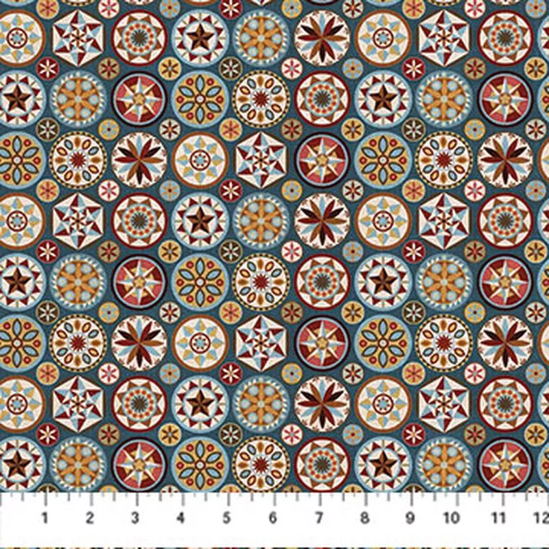 barn-quilts-dp27319-46-blue-multi Barn Quilts DP27319-46 Blue Multi