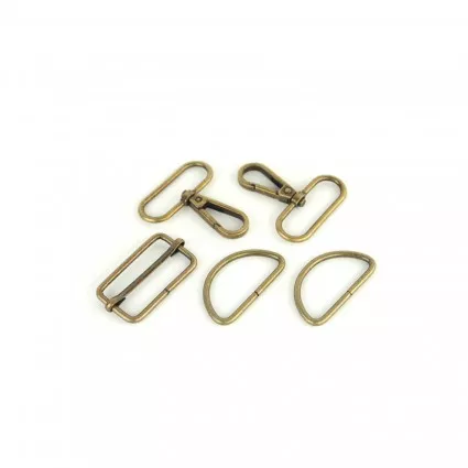 Basic Hardware Set 1-1/2" Antique