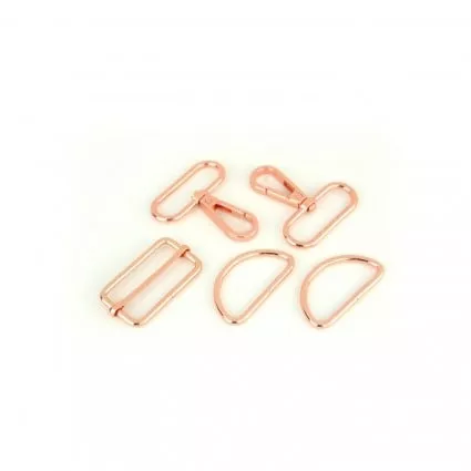 Basic Hardware Set 1-1/2" Rose Gold