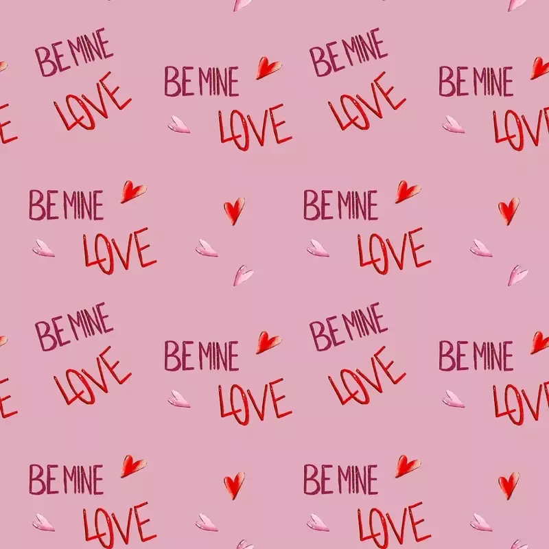 be-mine-love-fabric-hot-pink Be Mine Love Fabric – Hot Pink