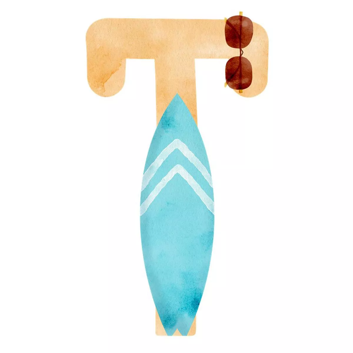 beach-life-letter-t-fabric-panel Beach Life Letter ”T” Fabric Panel
