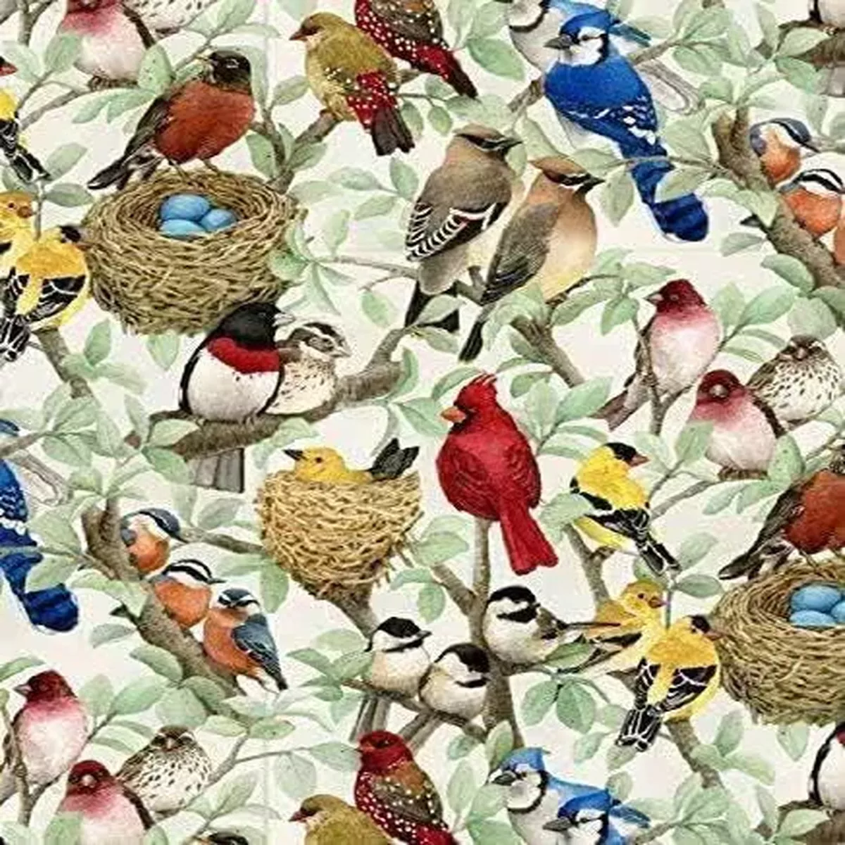 beautiful-birds-packed-100-cotton-from-elizabeth-studios Beautiful Birds Packed 100% Cotton From Elizabeth Studios