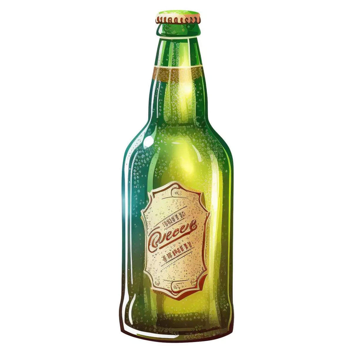 Beer Bottle Fabric Panel