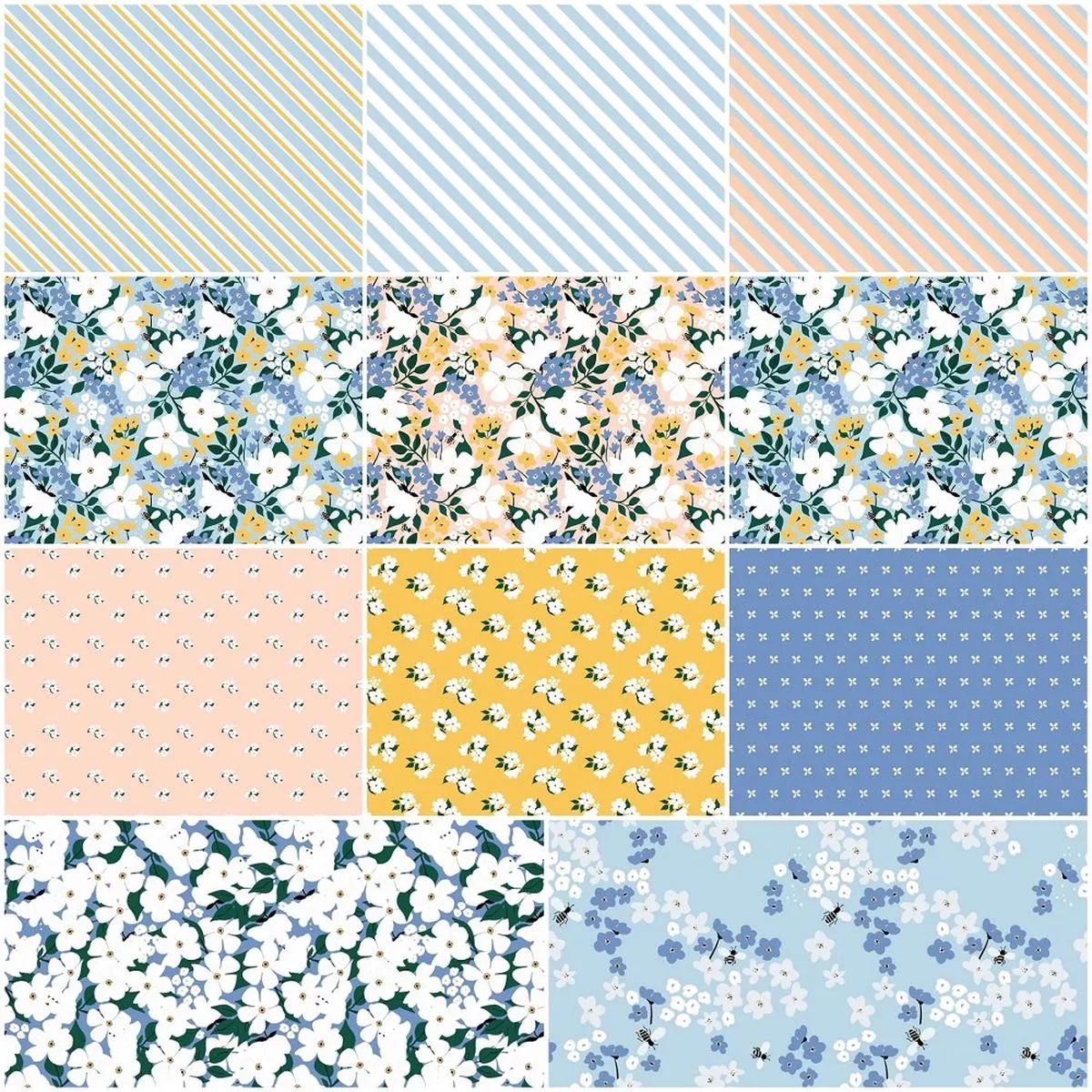 bees-knees-fat-quarter-bundle-10-pieces The Bees Knees Fat Quarter Bundle – 10 Pieces